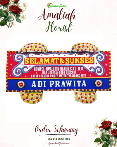 Karangan Bunga Ucapan Selamat di Balai Samudera