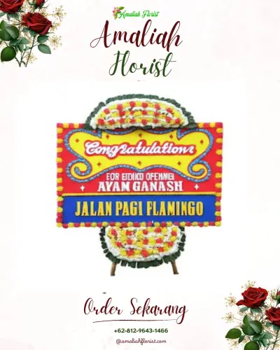 Bunga Papan Congratulation di Balai Samudera